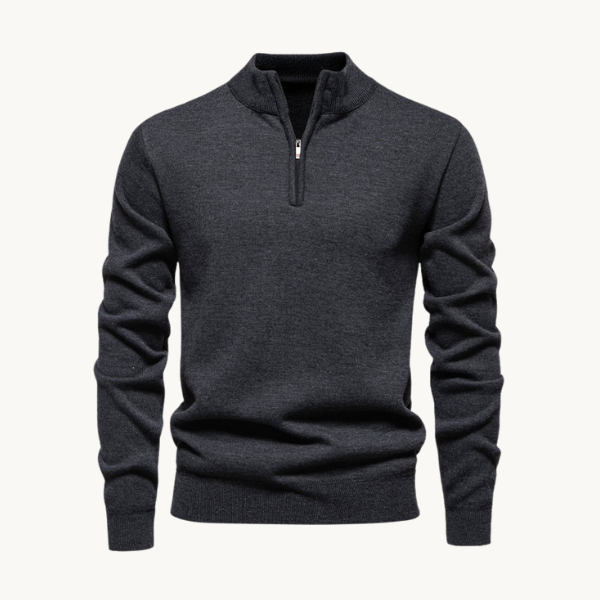 60% OFF | Classic Zip Pullover - Sweater