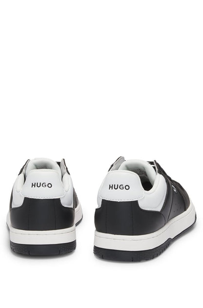 Synthetic Leather Sneakers with Logo HB