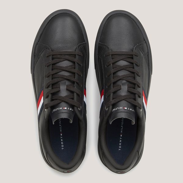 TH Men's Leather Side Stripe Sneakers