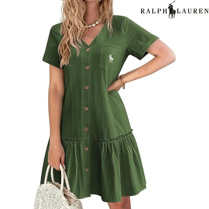 Ꮢаlрh Ꮮаurеn – Summer Dress with Straps and Fitted Cut
